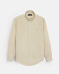 Premium Mesh Pique R/L Men Oxford Shirt - Off White