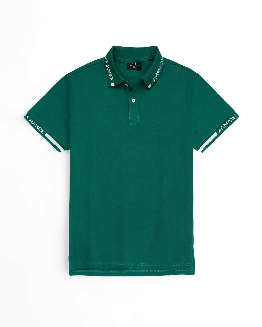A-X Collar Design Polo - Green