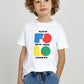 Exclusive Multi Polo Kids Tee - White