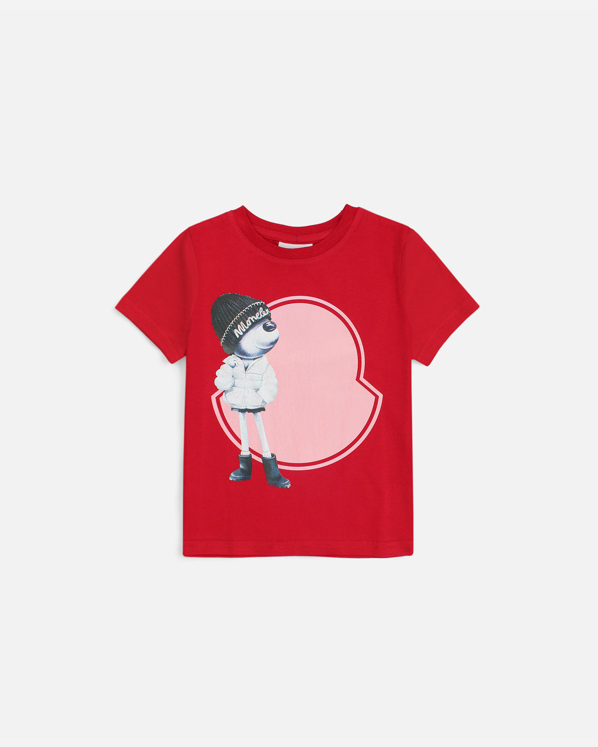 Premium Mon. Bear Girls Tee - Red