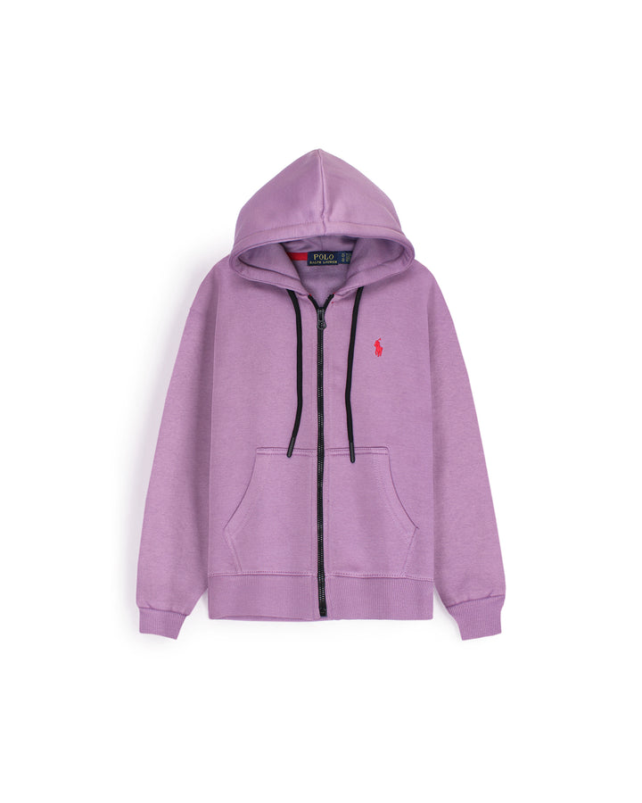Premium Kids R-L Zip-Up Hoodie – Lavender