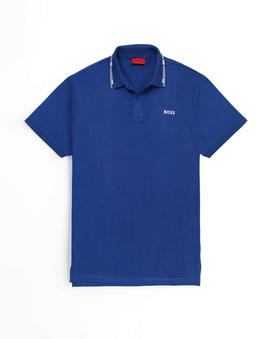 Iconic Bo/ss Basic Polo Shirt - Royal Blue