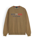 Premium Mens Flag Tommy Sweat - Brown