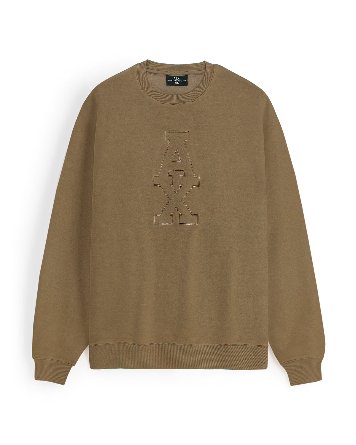 Exclusive A-X Men Embossed Sweat - Brown