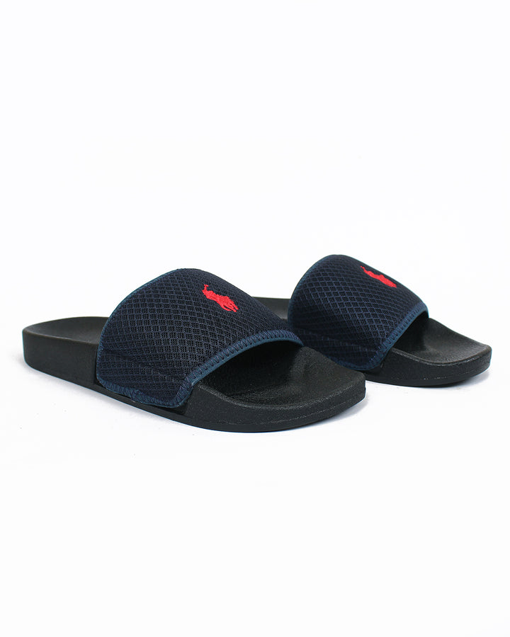 Premium Polo Men's Slides - Navy
