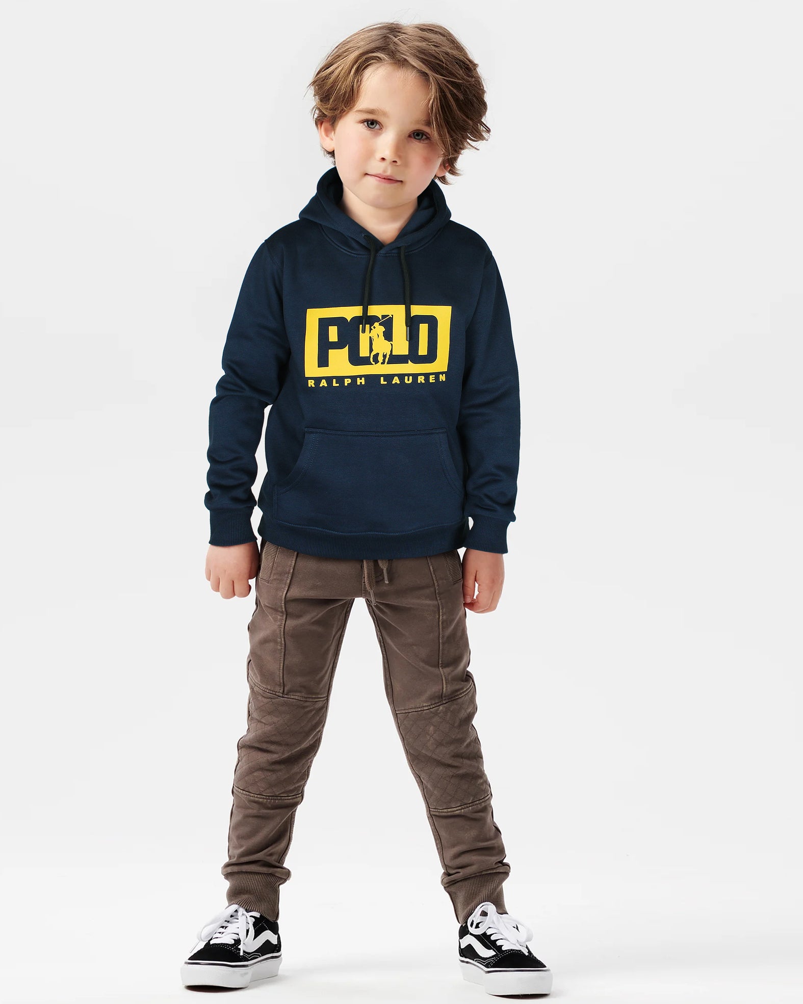 Premium Kids Polo Motive Sweat - Navy Blue