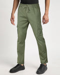 Exclusive Cotton Cargo Trouser - Olive Green