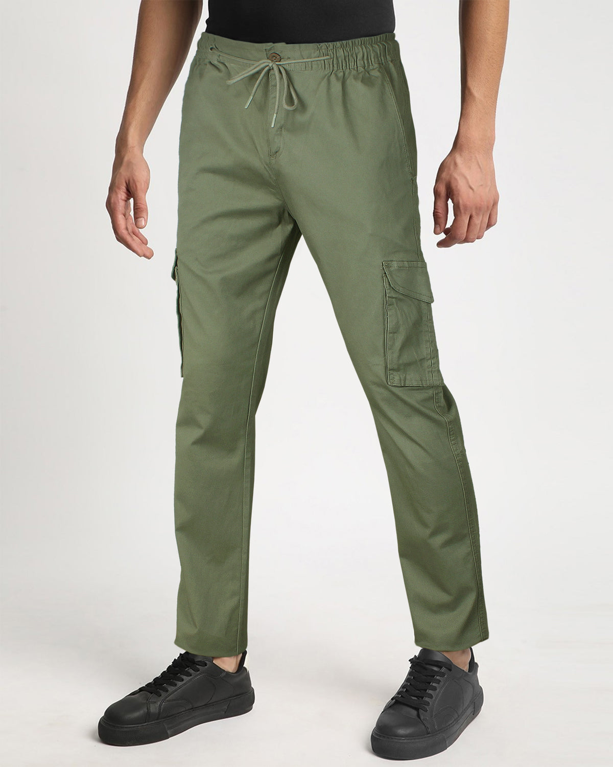 Exclusive Cotton Cargo Trouser - Olive Green