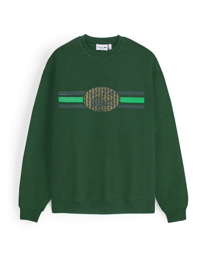 Exclusive L-C-S-T Mens Stripe Sweat - Green