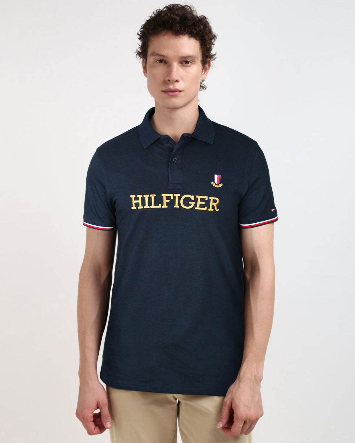 Premium Tommy Motive Polo - Navy Blue