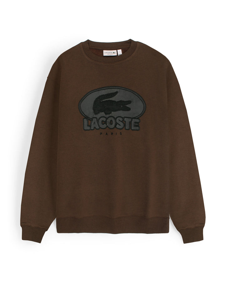 Premium Loc. Leather Men Sweat - Brown