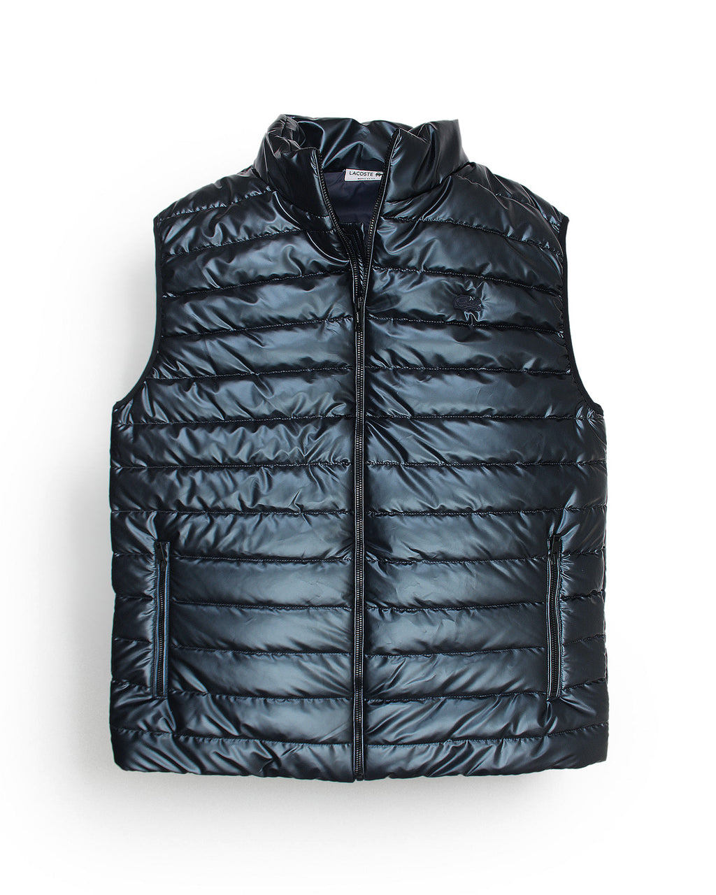 Premium Mens Quilted Nylon L-C-O-S-T Gillet - Black