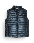 Premium Mens Quilted Nylon L-C-O-S-T Gillet - Black
