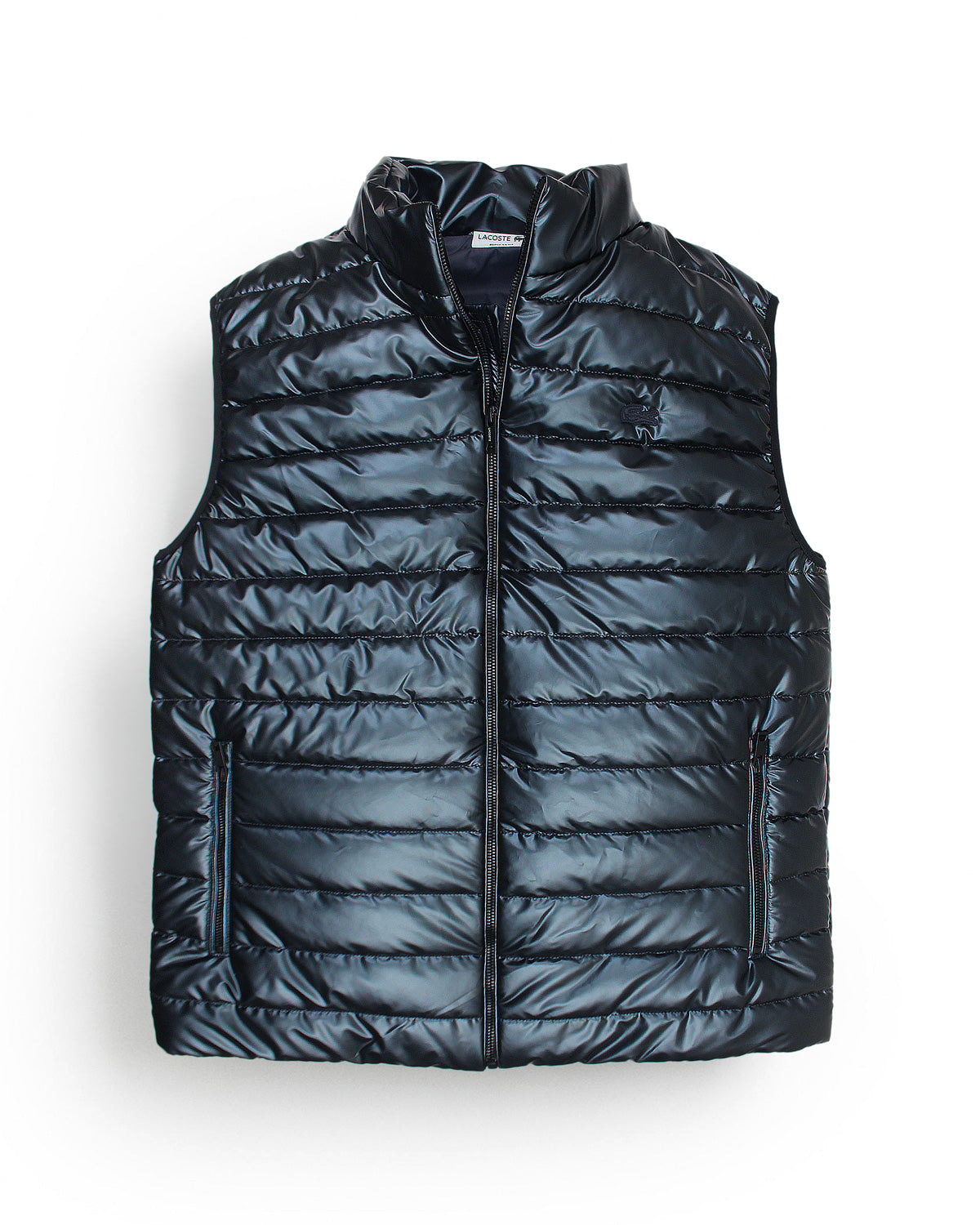 Premium Mens Quilted Nylon L-C-O-S-T Gillet - Black