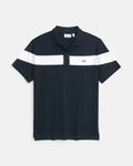 Men's Lac. Contrast Polo Shirt - Navy Blue