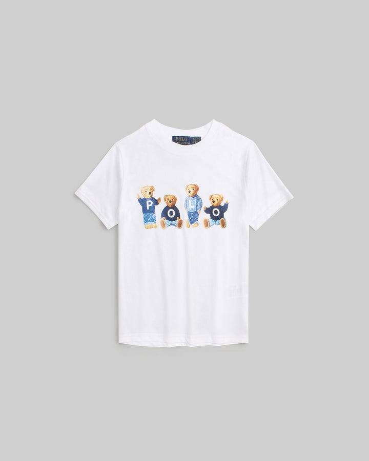 Premium Kids Bear T Shirt - White