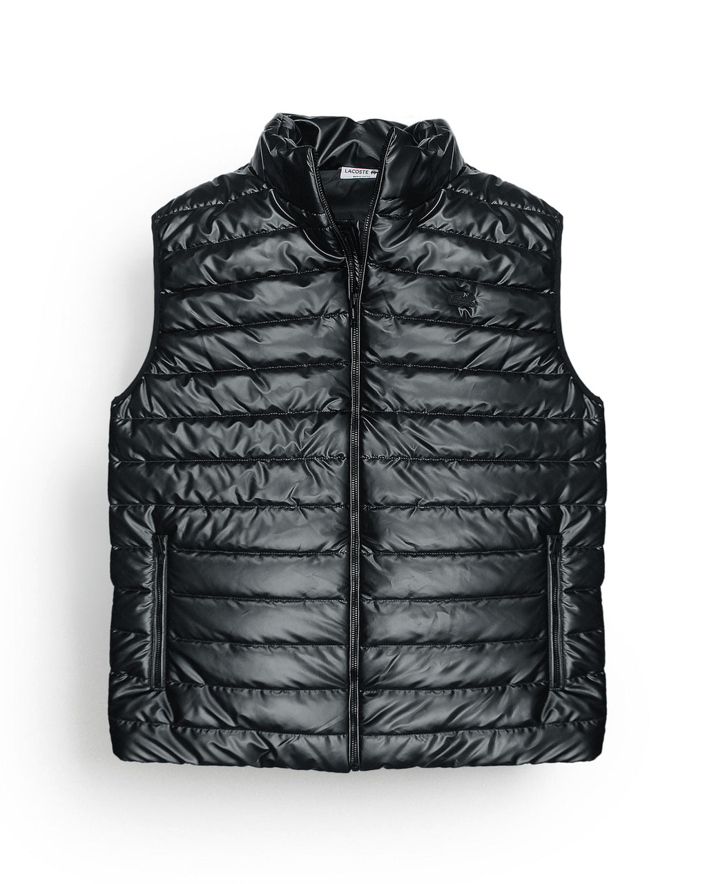 Premium Mens Quilted Nylon L-C-O-S-T Gillet - Black