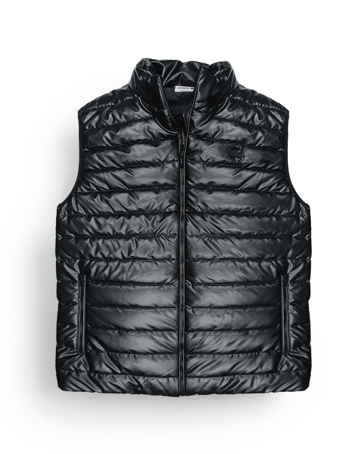 Premium Mens Quilted Nylon L-C-O-S-T Gillet - Black