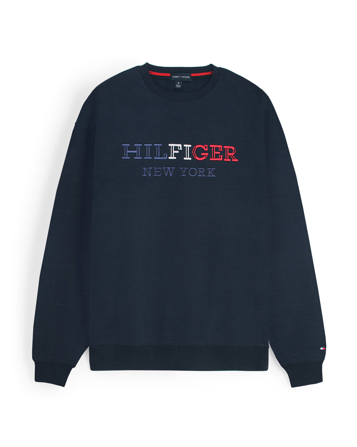 Premium Mens Flag Tommy Sweat - Navy Blue