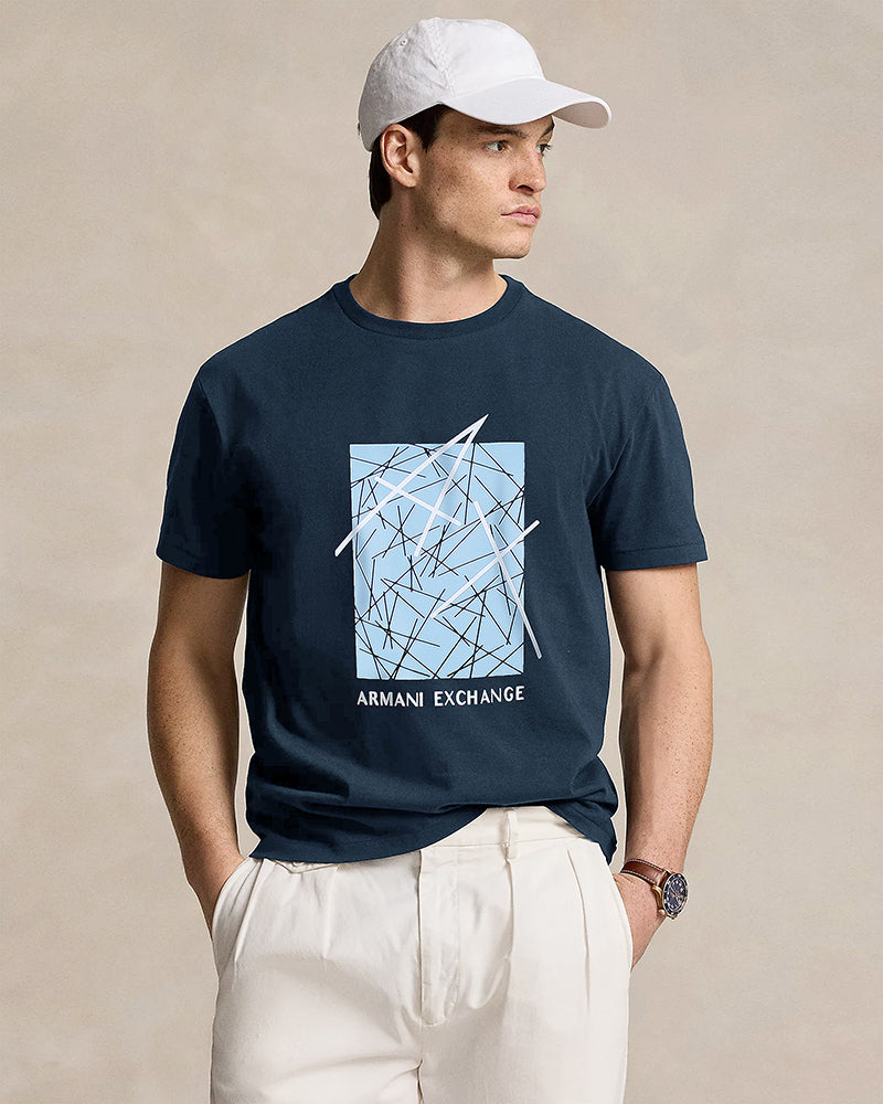 A/X World Design Tee - Navy Blue