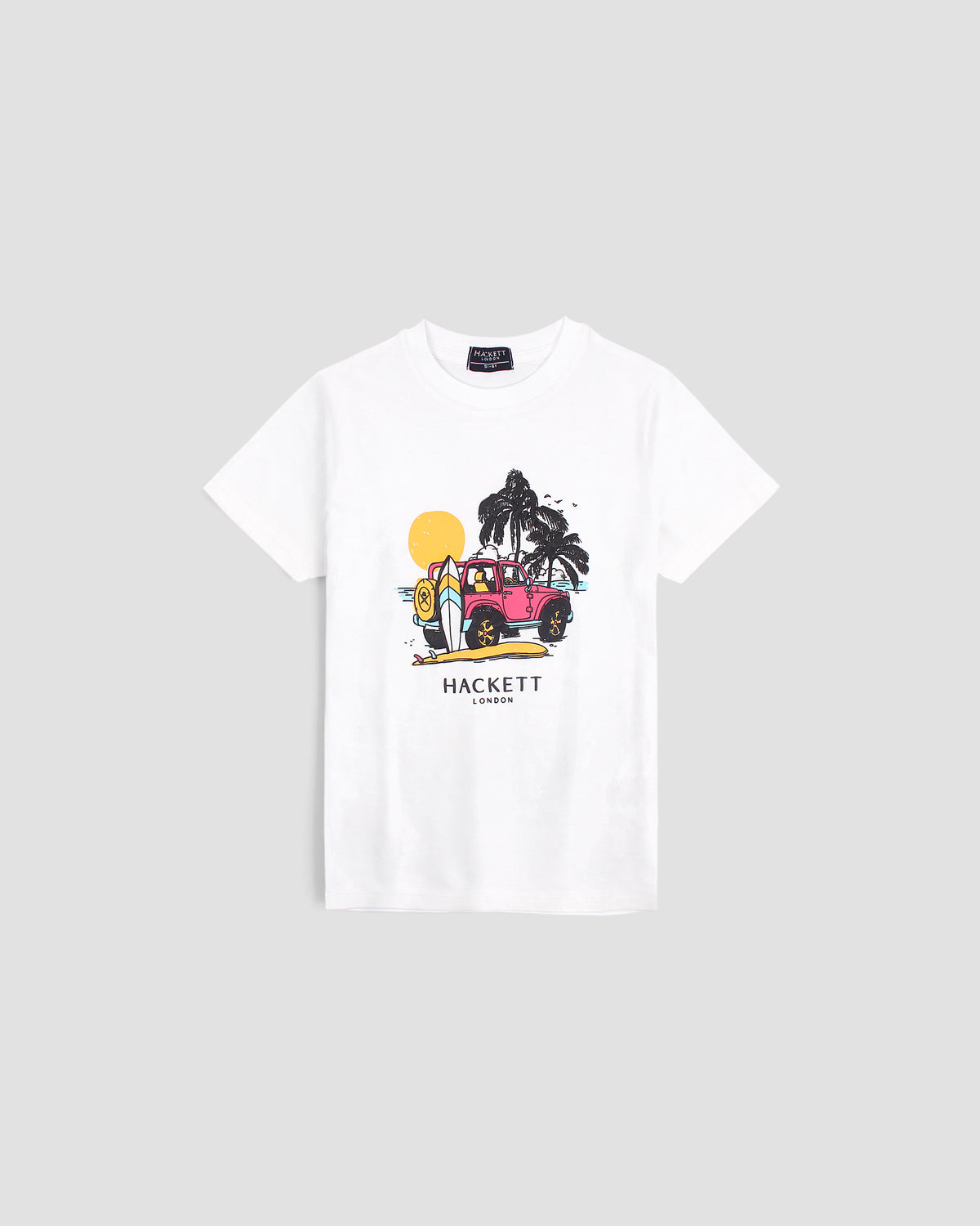 Exclusive HKT Kids Car Tee - White