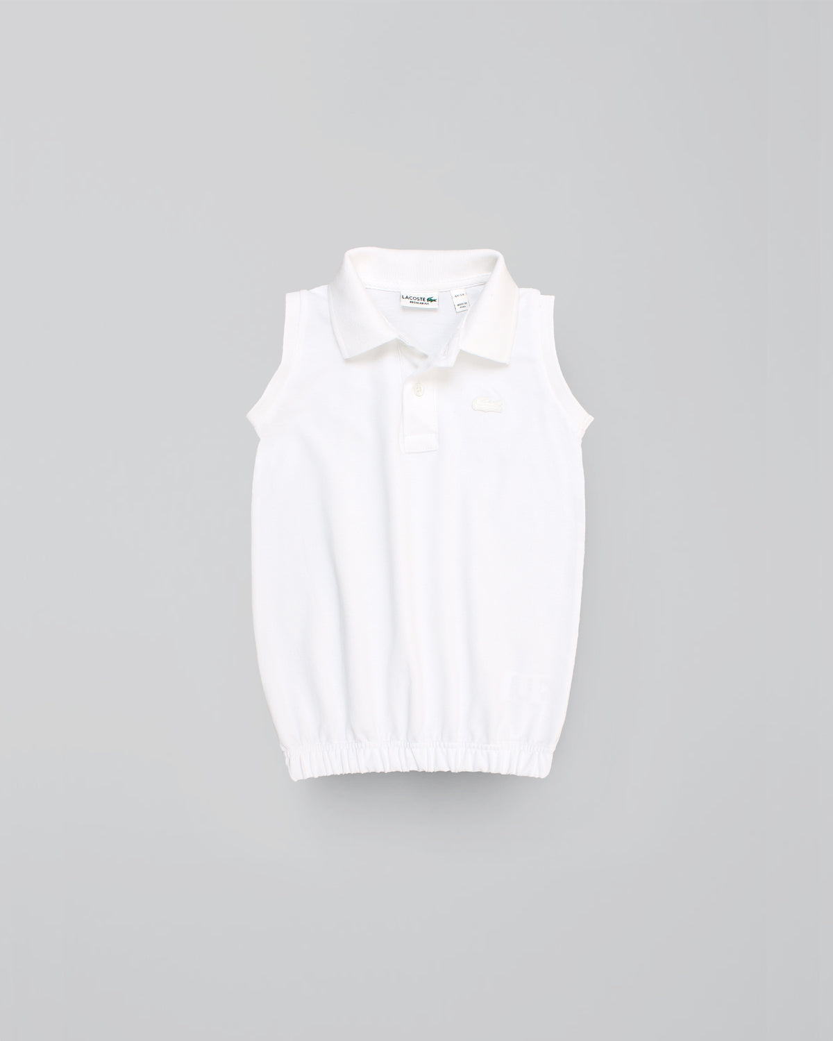 Premium Baby Girl Lac. Polo Shirt - White