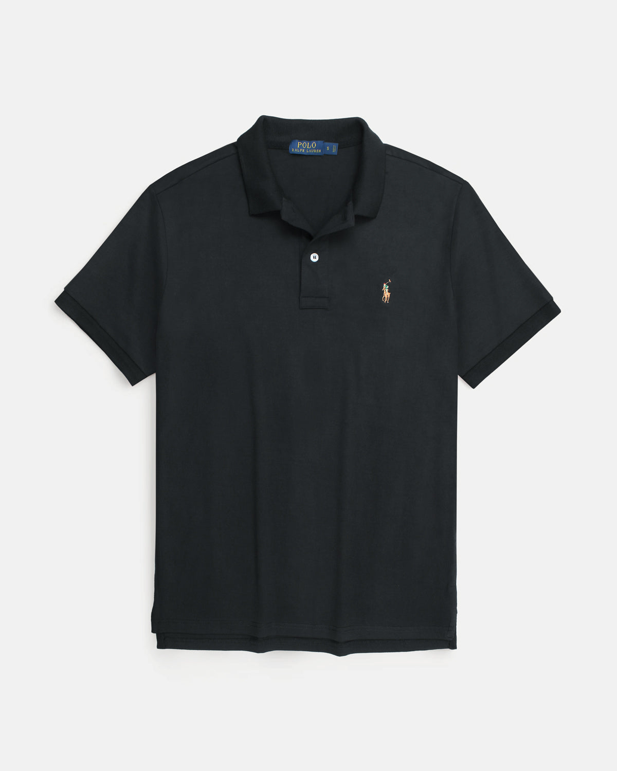 Premium Multi Pony Jersey Polo - Black