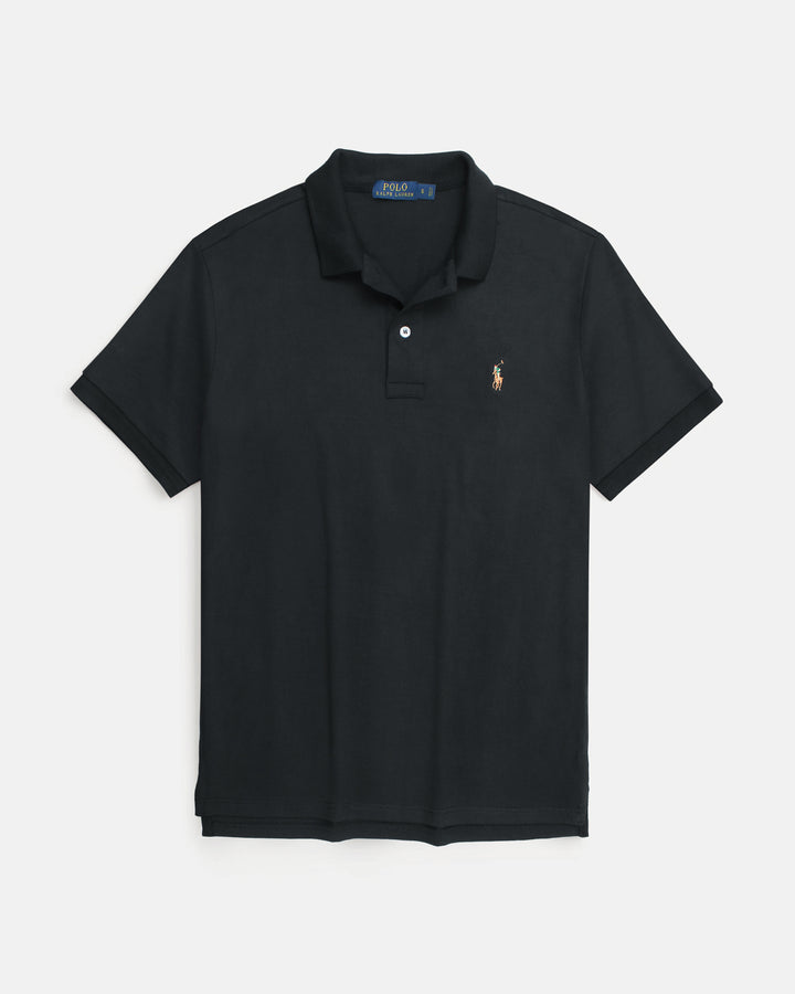 Premium Multi Pony Jersey Polo - Black