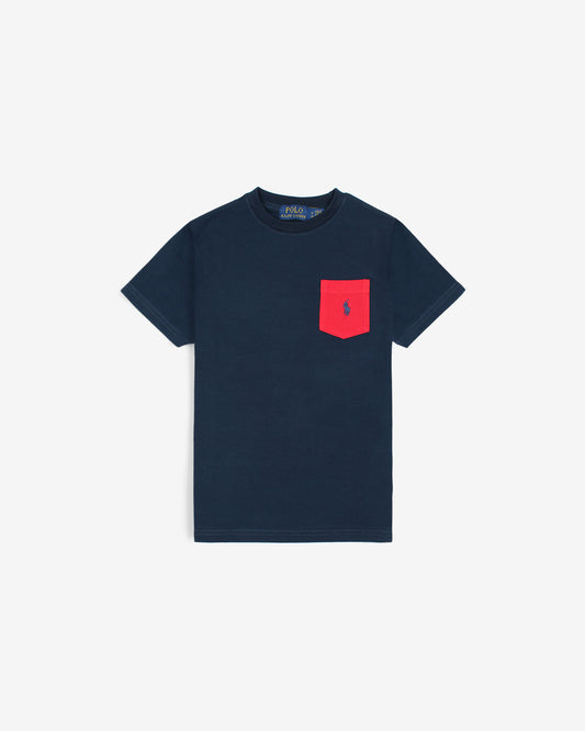 Exclusive Boys R/L Pocket Basic Tee - Red