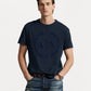 Premium A-X Flog Men Tee - Navy Blue