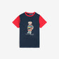 Premium Contrast Boys Bear Tee - R-B