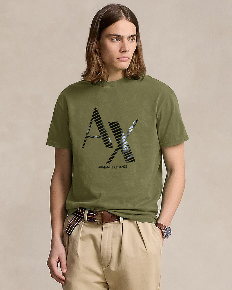 Premium A-X Black Gold Tee - Green