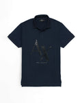 Exclusive A-X Polo Shirt - Navy Blue