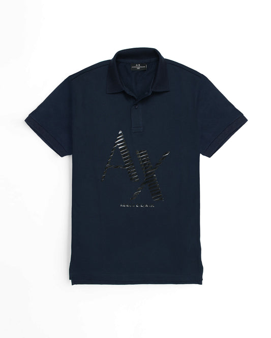 Exclusive A-X Polo Shirt - Navy Blue