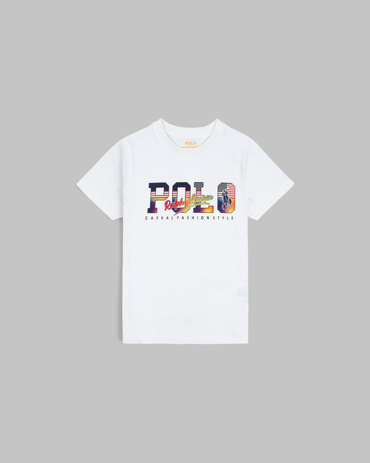 Premium Polo Boys Tee - White