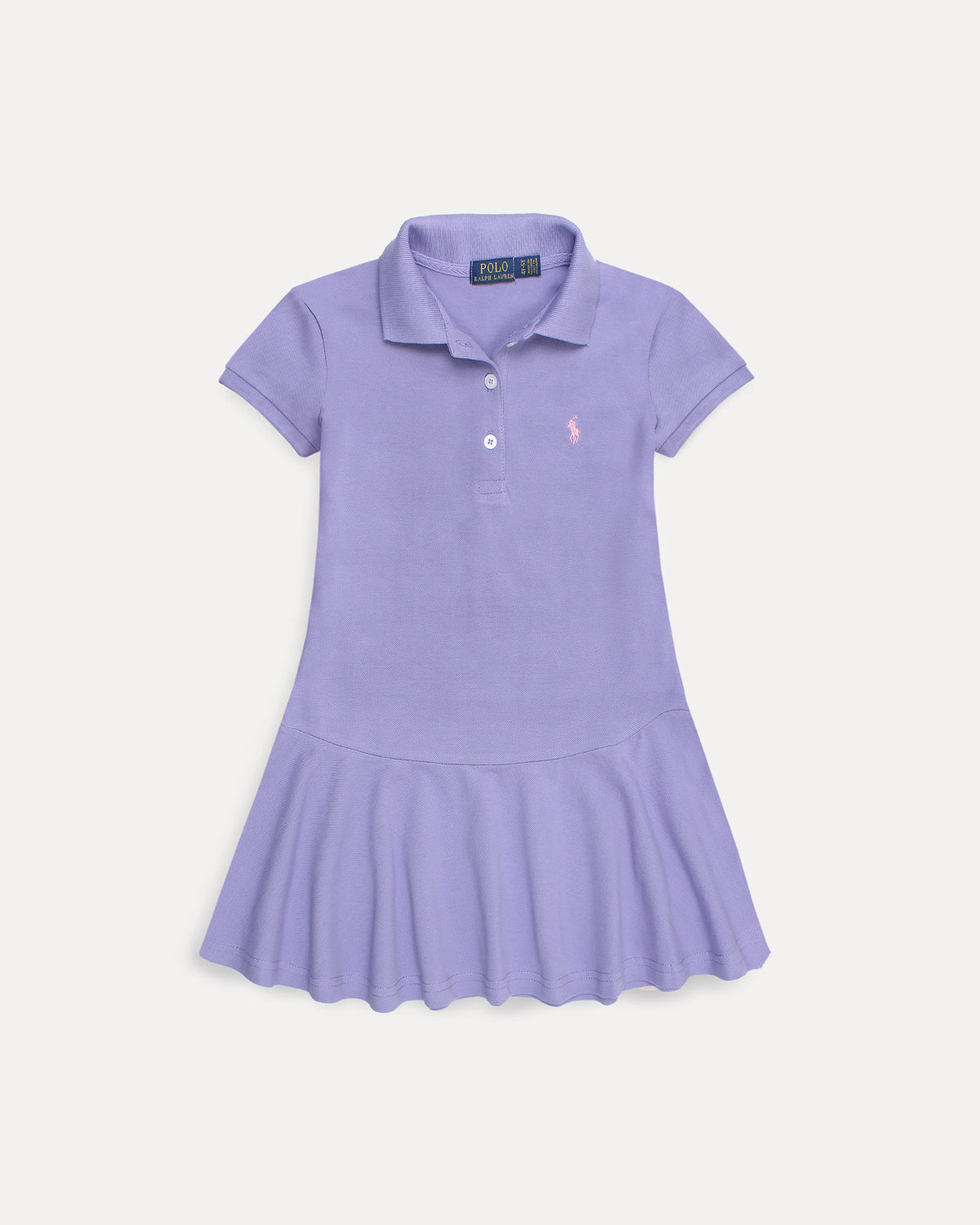 Baby Girl Iconic Polo Dress - Lilac
