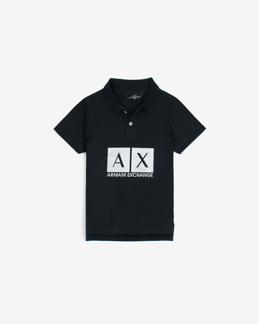 Premium A-X Kids Polo Shirt - Black