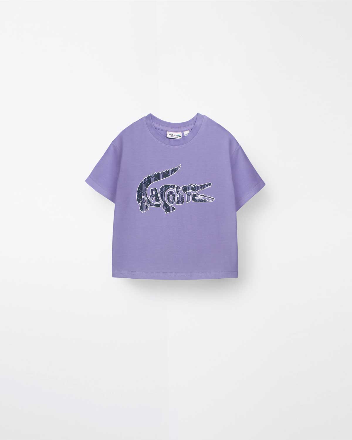 Baby Girls Croc. Oversized T Shirt - Lilac