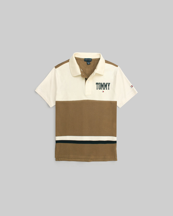 Kids Contrast Panel TH Polo Shirt - B-O-B
