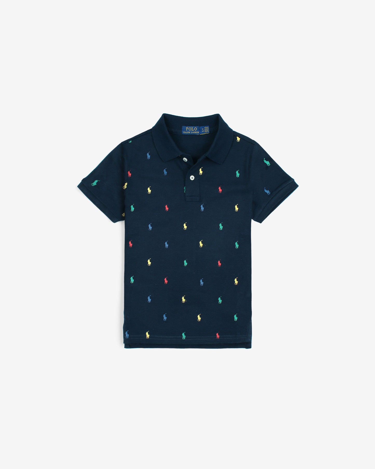 Exclusive All Over Kids Polo - Navy Blue