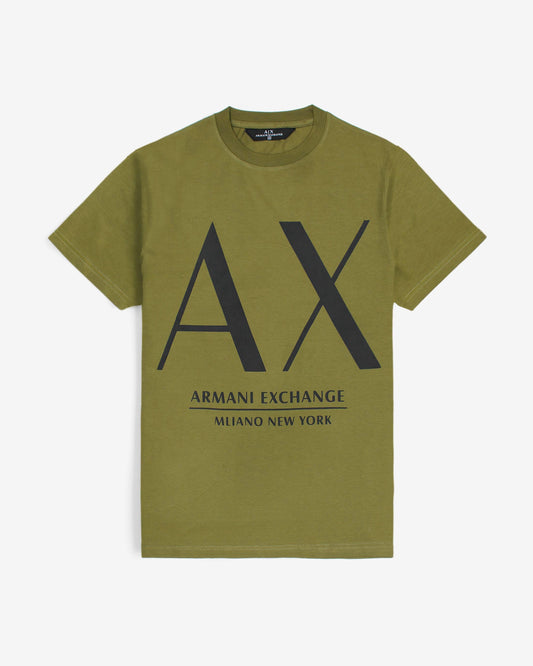Exclusive A-X Crew Neck Tee - Olive Green