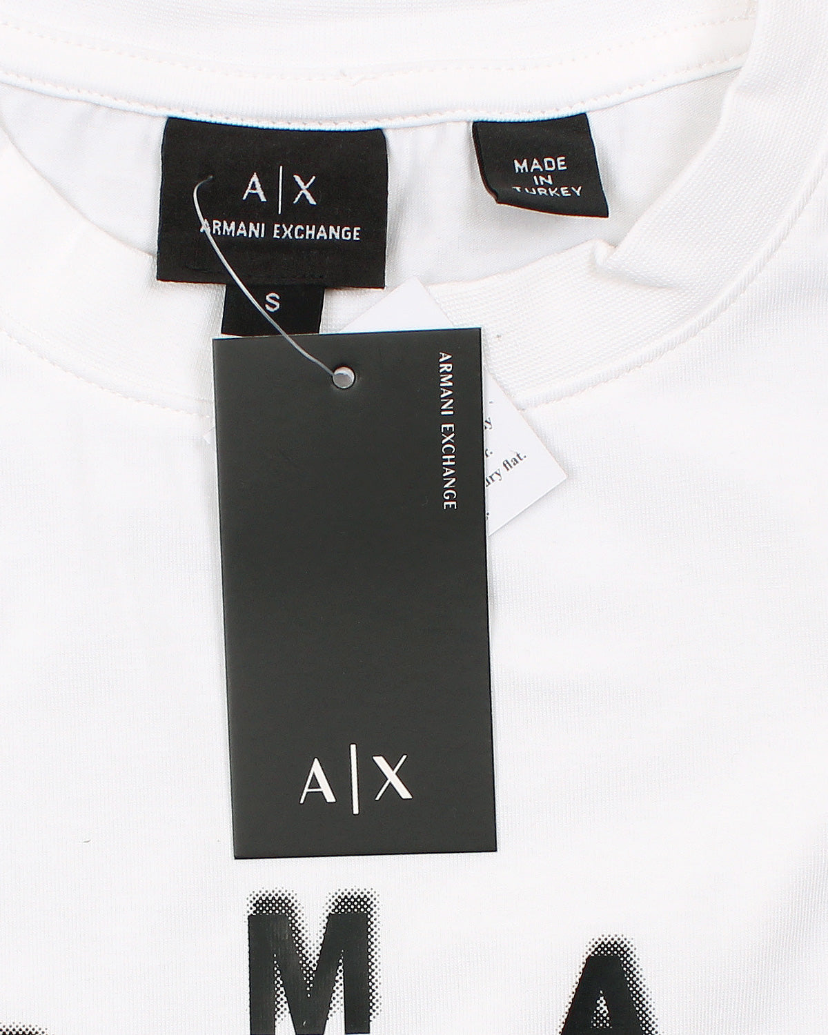 Men's A-X Round T Shirt - White