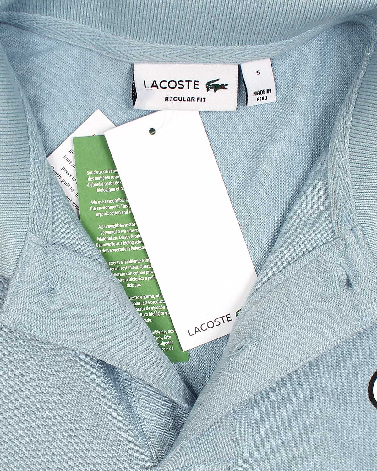 Premium Loc. Stripe Panel Men Polo - Sky Blue