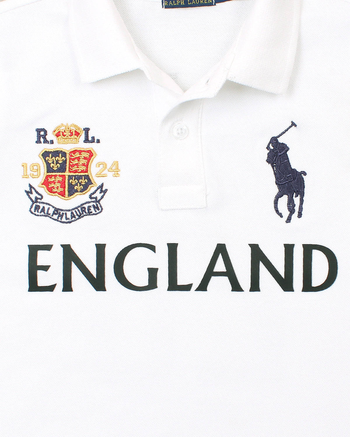 Kids Country Eng. Polo Shirt - White