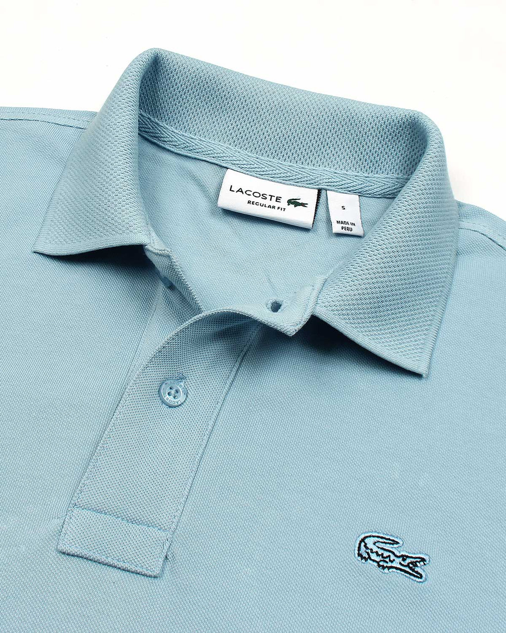 Premium Mesh L/C Men Polo Shirt - Sky Blue