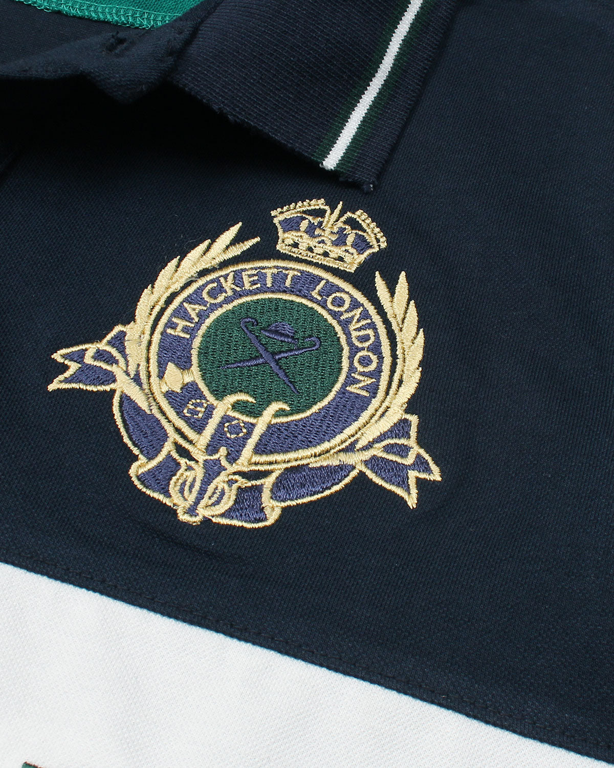 Exclusive HKT Men Designer Polo - Navy Blue