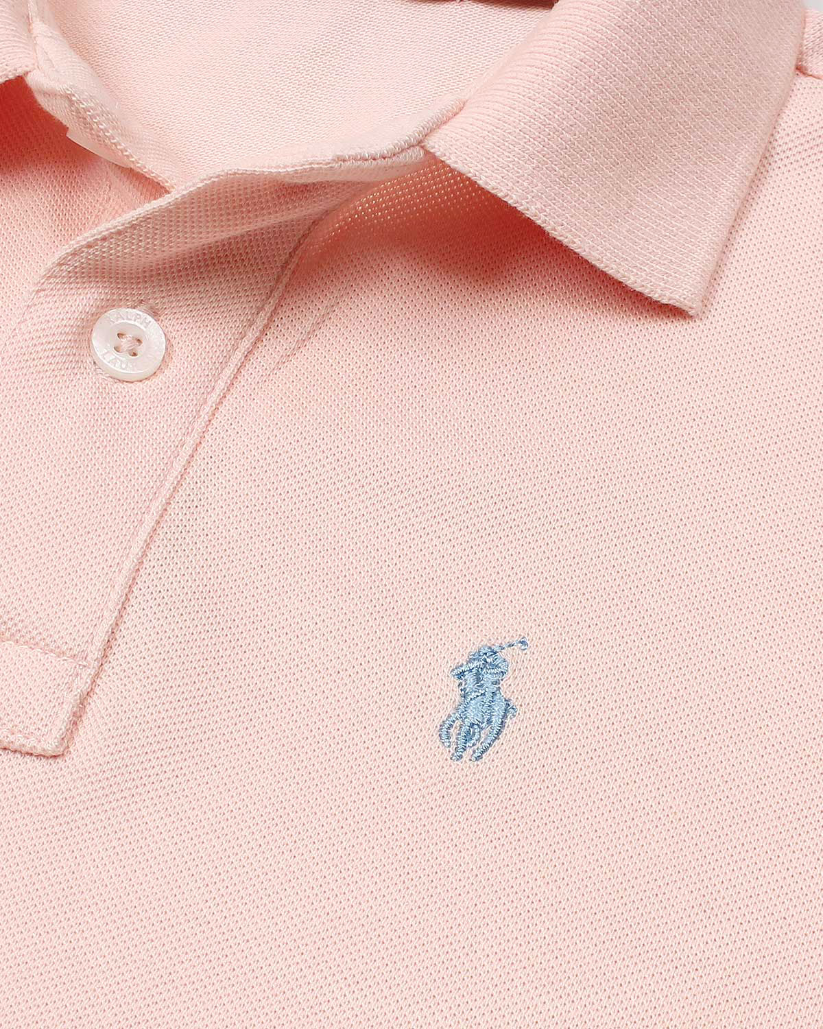 Iconic Kids R/L Basic Polo - Pink