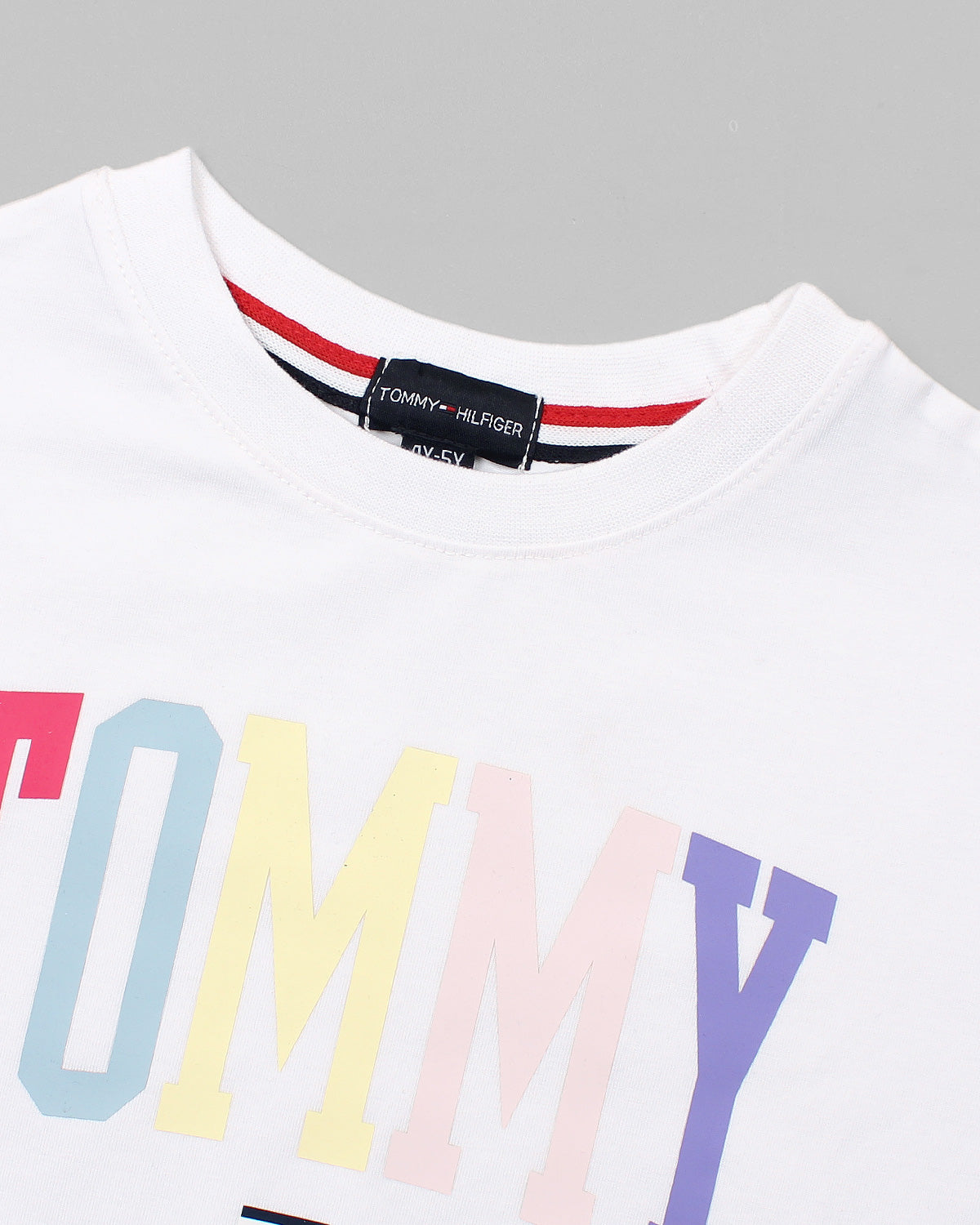 Baby Girls Cropped Tom. T Shirt - White