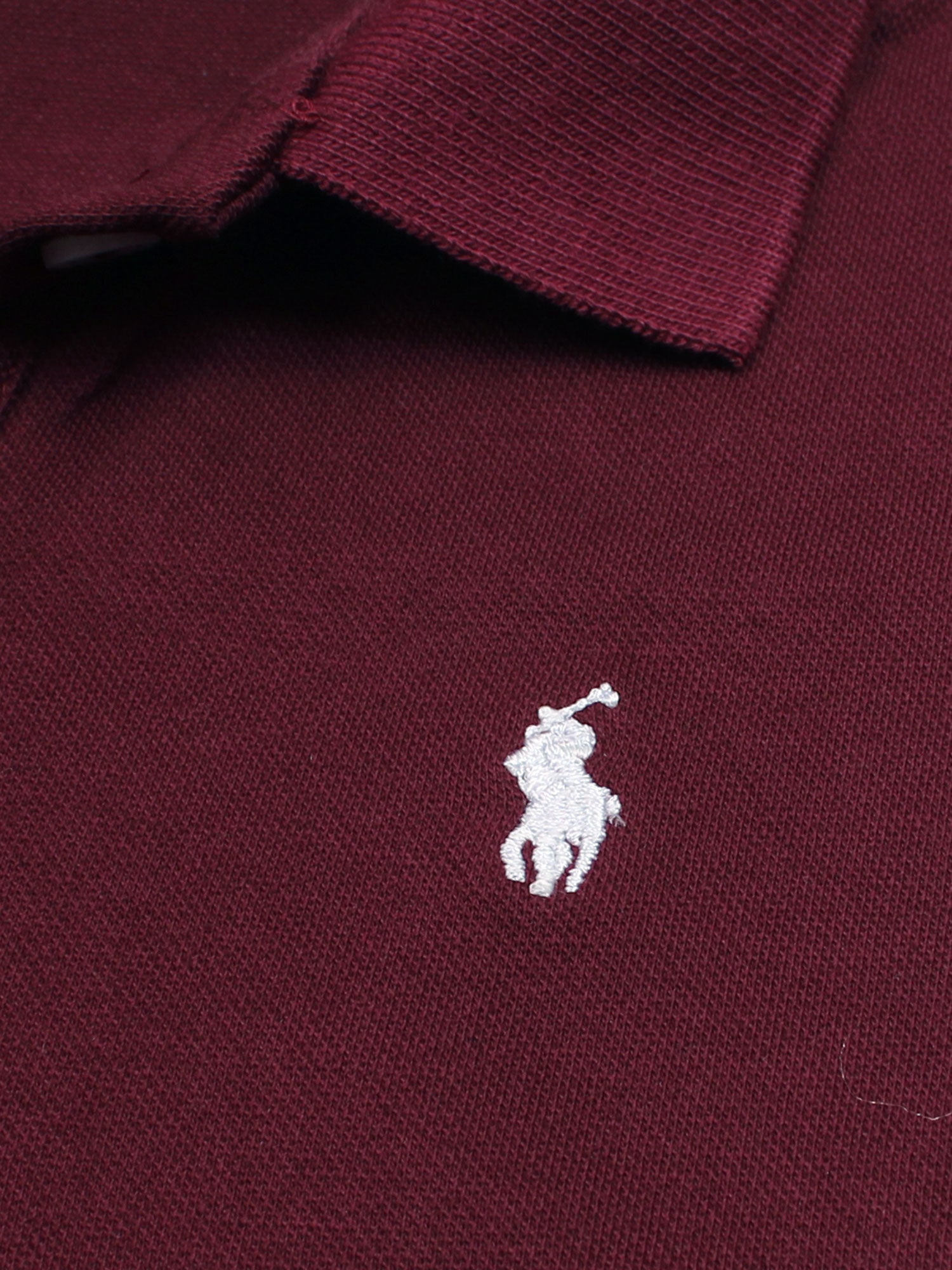 Premium Baby Girl R-L Polo Dress - Maroon