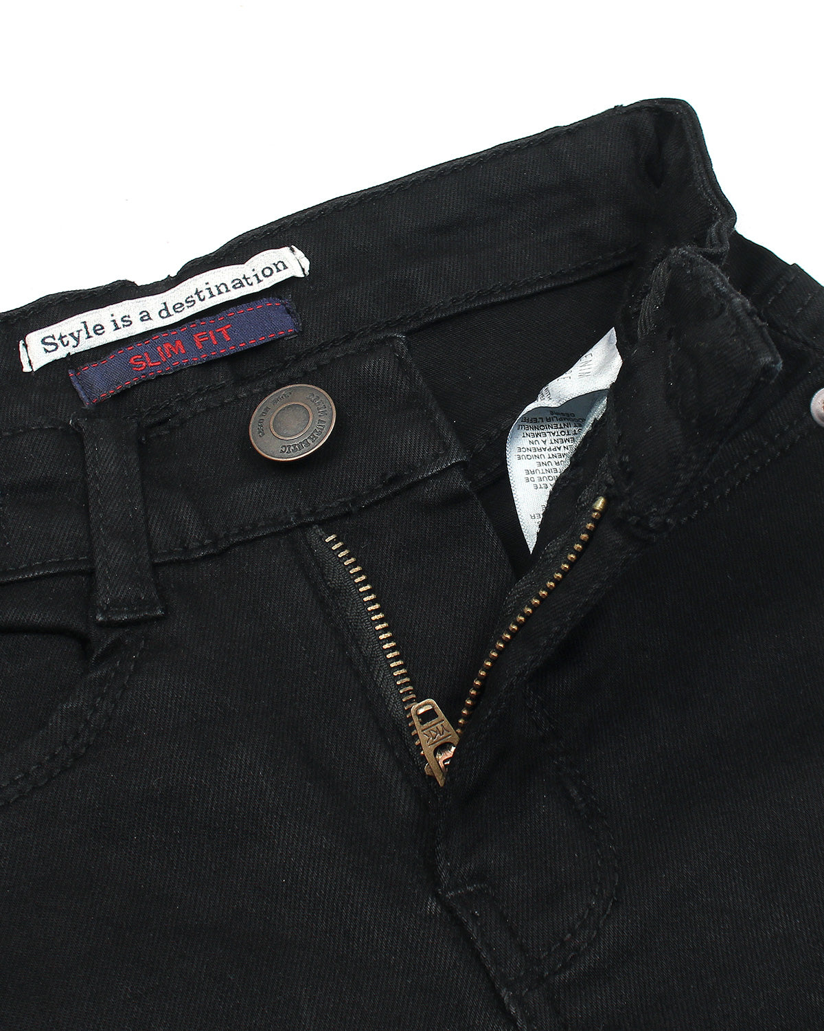 Premium Kids Denim Pants - Black